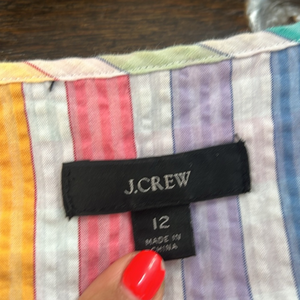 J.Crew Colorful Tiered Dress - Picture 2 of 4